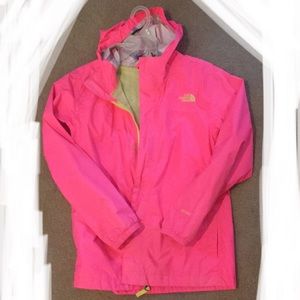 Girls North Face rain jacket